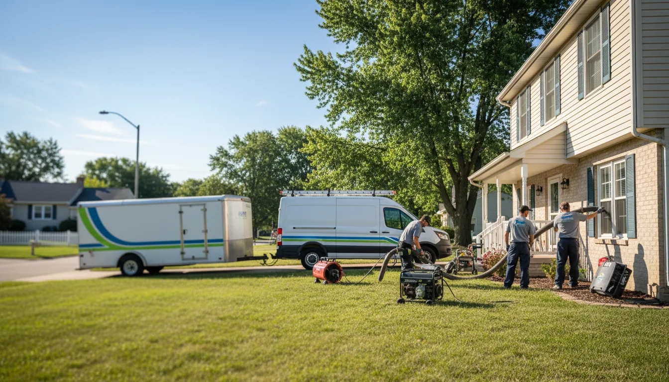 Flooded Basement Restoration And Cleanup With Repair in Tonganoxie, KS near me